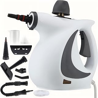 Saker 1050W Powerful Steam Cleaner Multi-Surface Sanitizer 8 Accessories Kit for Home Kitchen Bathroom Car Pet Safe Chemical-Free