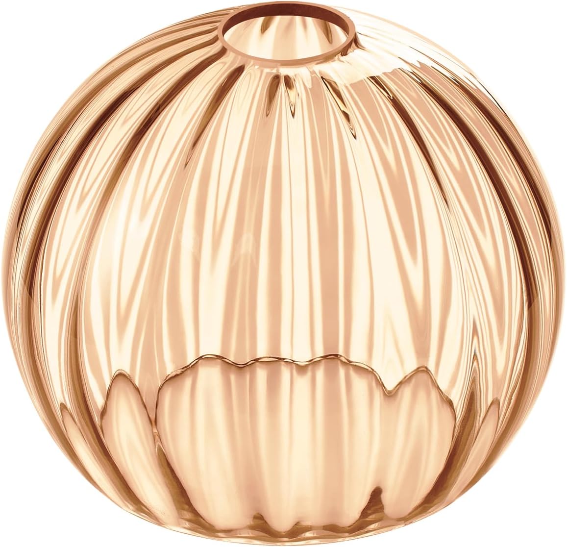 Clear Glass Shade,Replacement Globe & Cover for Lighting Fixture, 8" Diameter, Replacement with 1.65 Inch Fitter for Wall Lamps Chandeliers or Ceiling Light (2, 8Inch - Amber Glass)