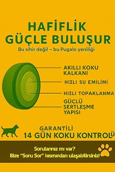 Pugalo Kokusuz Naturel Kedi Kumu 10LT x 2 Adet