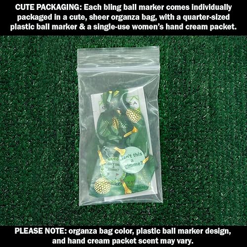 Miniatura 5 de Giggle Golf Marcador de pelota de golf brillante con clip magnético para sombrero, ¿No es esto un marcador brillante para mujeres golfistas?