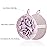 Boao 3 Pcs Bath Shower Pouf Sponge Mesh Pouf Shower Ball Exfoliating Body Sponge Pad Scrubber Glove with Flower Bath Ball (Beige,Green,Purple)