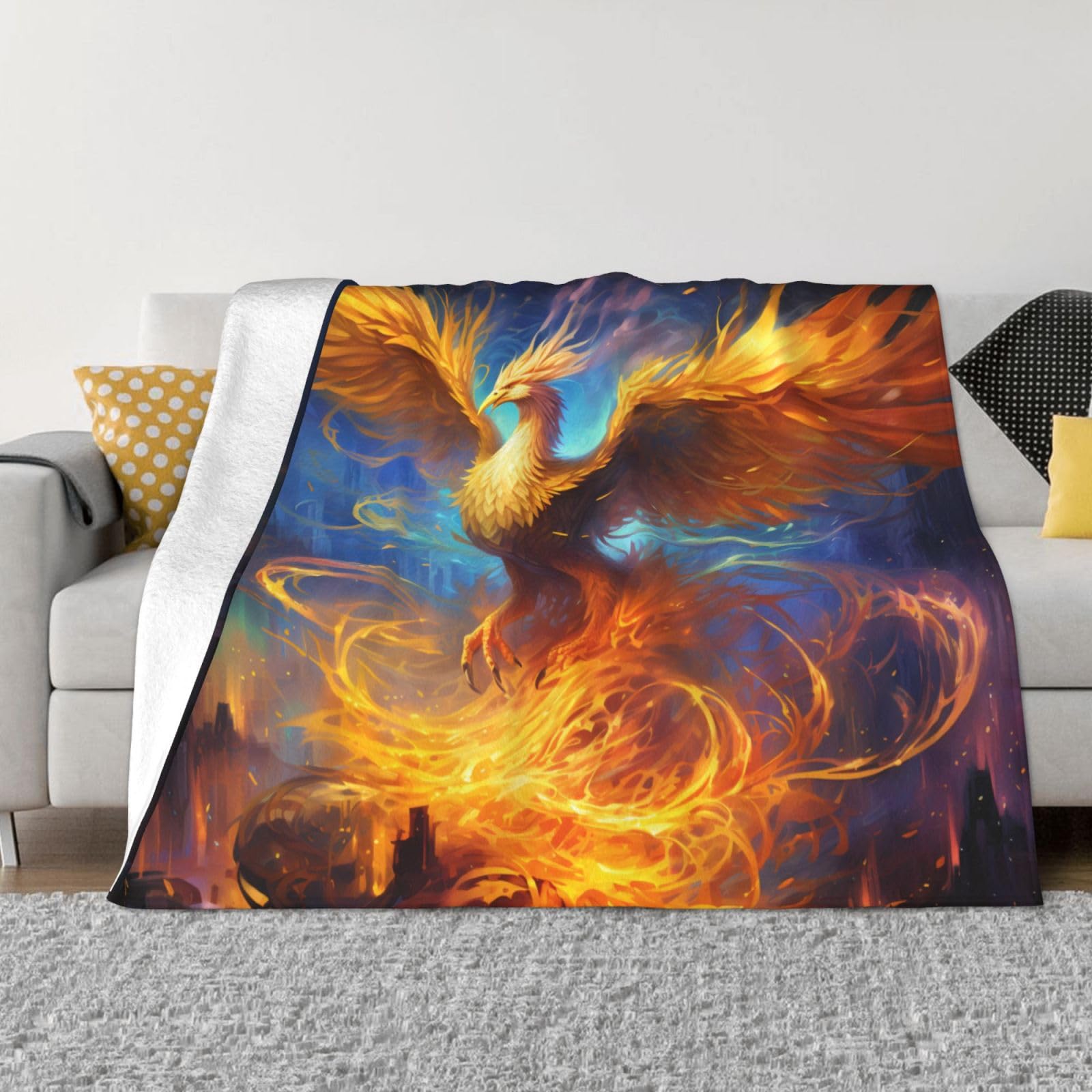 Couverture flanelle PHAYAH lit et canapé pour des soirées cocooning