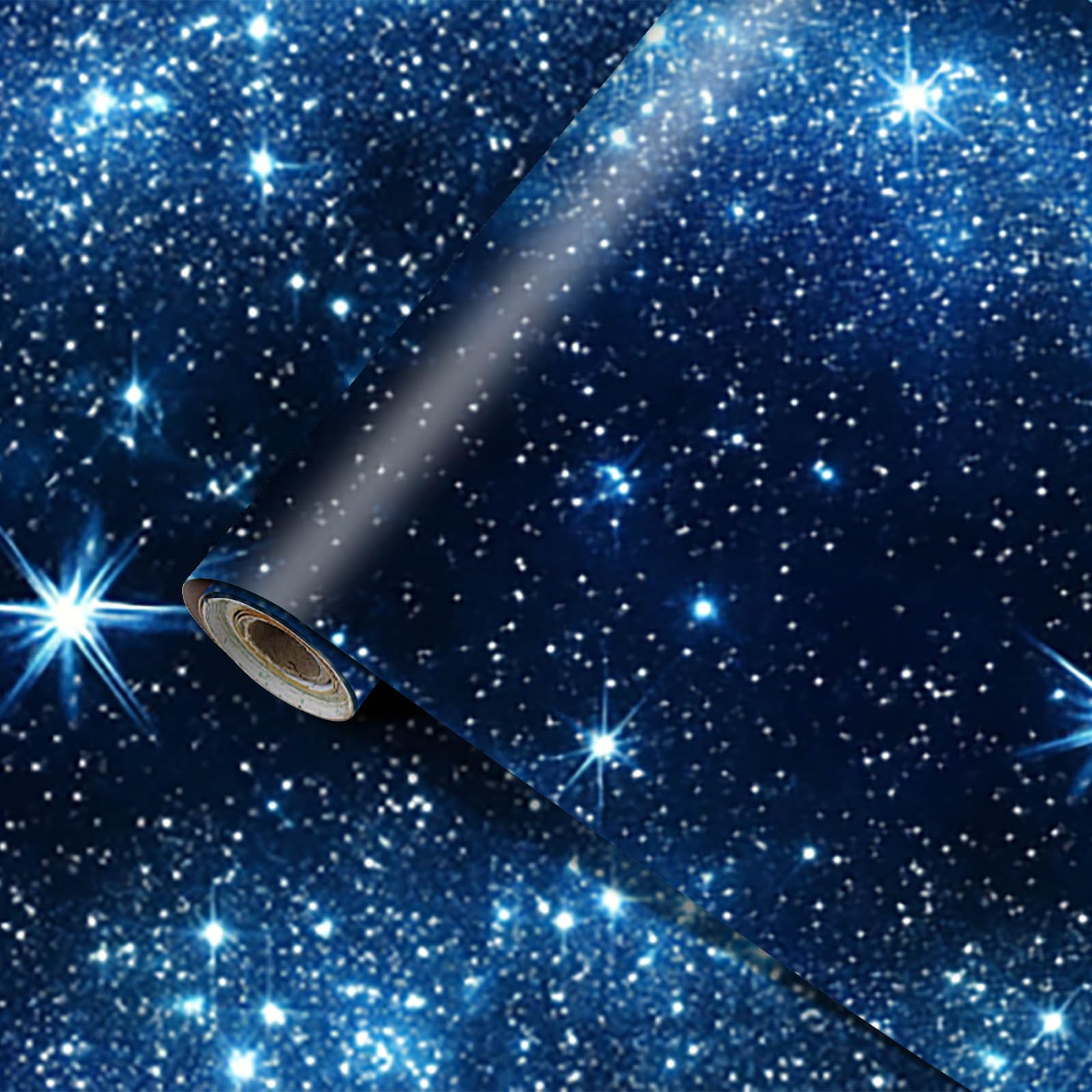 Papier peint galaxie haut de gamme ciel étoilé en PVC pour salon