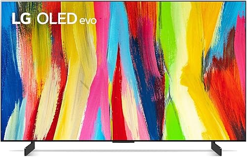 LG OLED evo serie C2 televisor inteligente 4K de 42pulgadas con Alexa integrado, frecuencia de actualización de 120Hz, Dolby Vision IQ, Dolby Atmos,