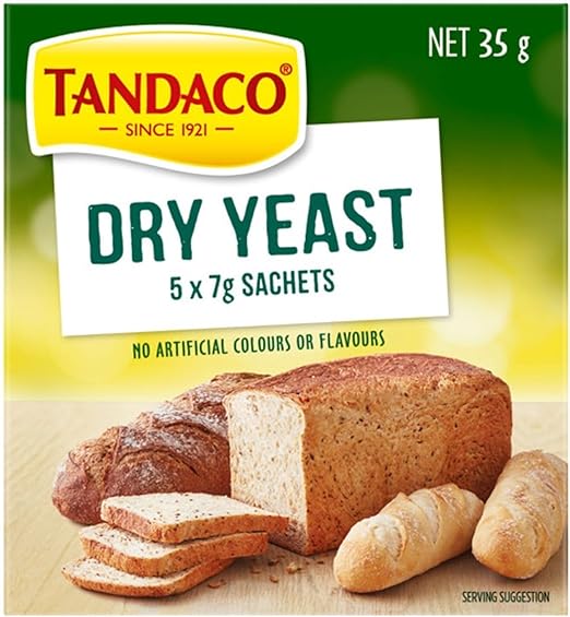 Tandaco Dry Yeast Sachets Cooking Ingredients 7g (pack of 5) Amazon