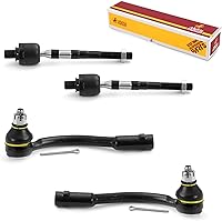 Vista 186 de Metrix Premium Chassis Parts - Kit de 4 piezas de extremos de barra de acoplamiento frontal exterior e interior compatible con Nissan Pathfinder