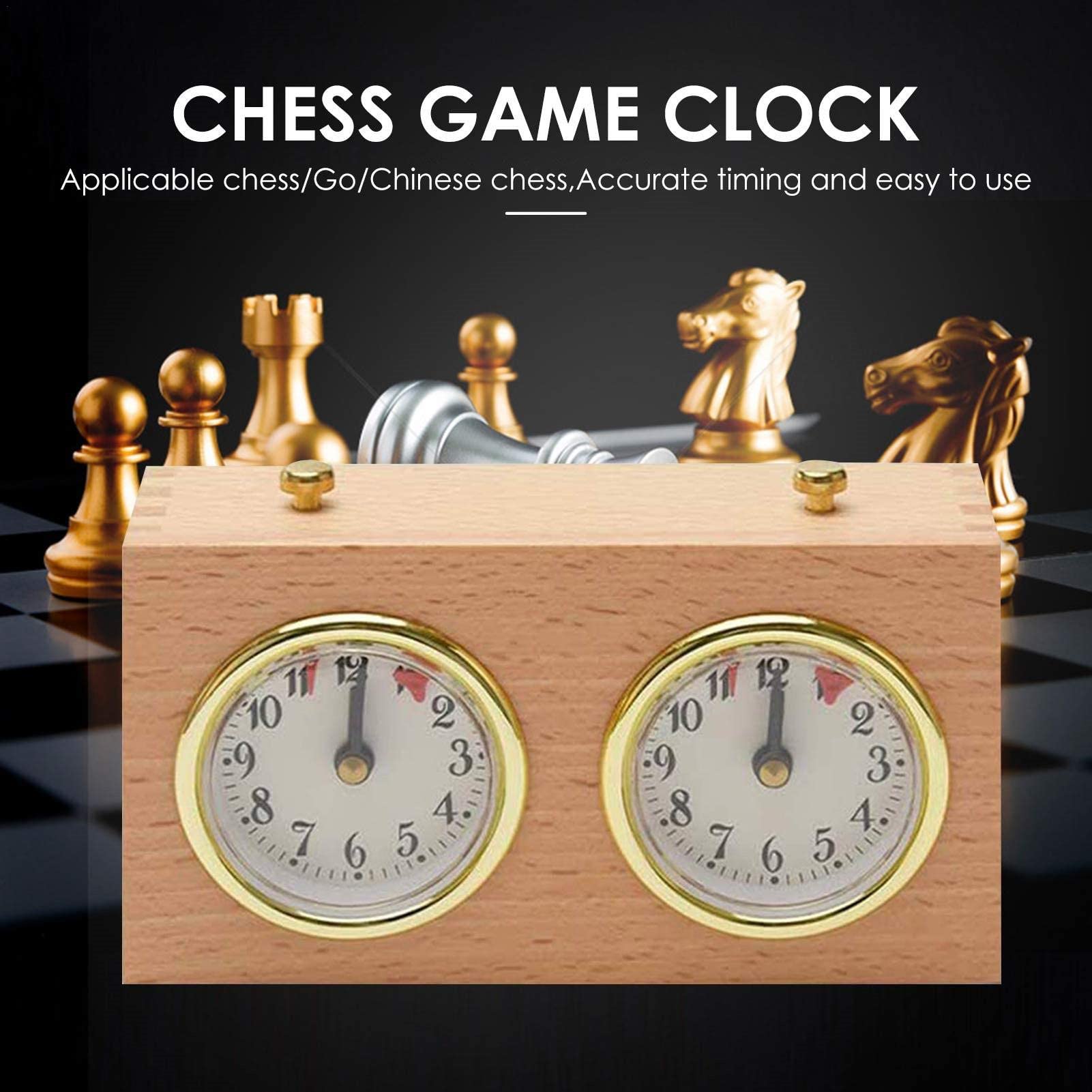Minuteur Horloge D'échecs Numérique Chronomètre en Bois pour Jeu D'échecs Pendule D'échecs Compte À Rebours Game Timer Chess Clock Timer