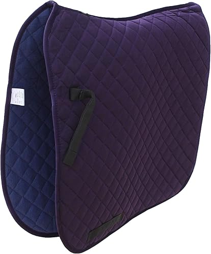 Almohadilla de sillín de caballo Inglés acolchado contorneado Doma Trail Púrpura 72TS11PR