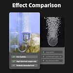 boxtech Aquarium Air Stone, 25 mm | Airstones for Air Pump Accessoriess with 1 Check Valve, 2 Suction Cup for Aquarium Pond Hydroponic（25 mm）