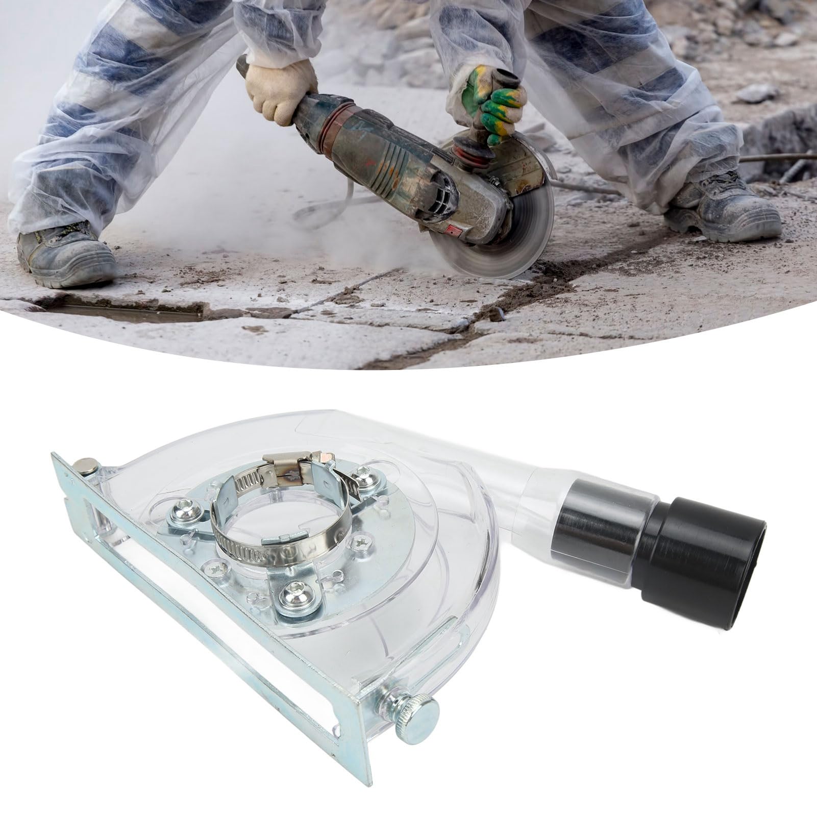 Fafeicy Copertura Aspiratore per Smerigliatrice Angolare in PC Trasparente,