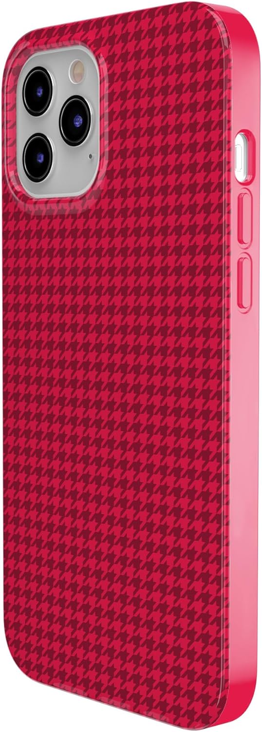 Casely iPhone 11 Pro Max Case | Best Dressed | Red Houndstooth | Classic Ultra Slim Design