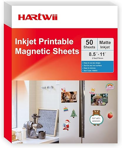 50 hojas magnéticas imprimibles con acabado mate para impresora de inyección de tinta de 8.5 x 11 pulgadas Make Refrigerator Photo 13.5mil papel de