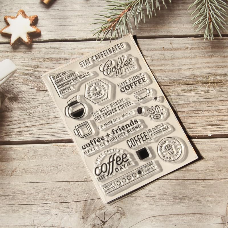 ZFPARTY Sello de papel para álbum de recortes, transparente, transparente, hecho a mano, decoración, regalos, sello de goma para tarjetas, álbum de