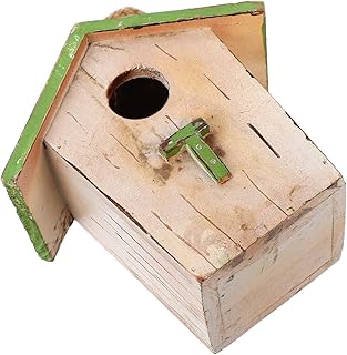 Yardwe Wooden Bird Nest Window Bird House Window Bird Feeder Window Bird Feeders for outside Hummingbird House Wood Budgie House Design Your Birdhouse Birds Hut Bed Wooden Bird House Mini