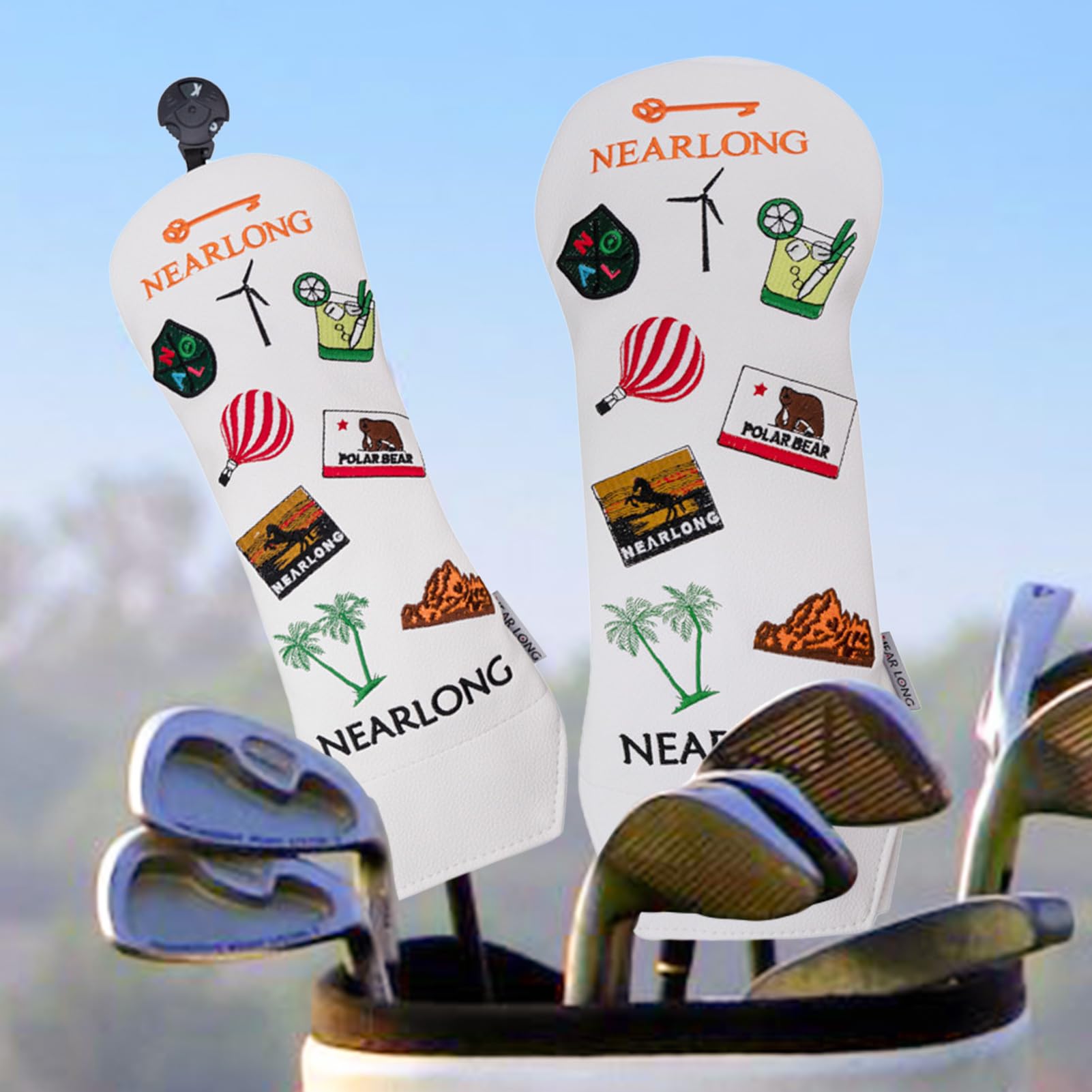 Cubierta para putter de mazo de golf, fundas para cabeza de putter de mazo de golf, protector de poliuretano, cuello largo suave con forro, accesorios deportivos al aire libre para mujeres