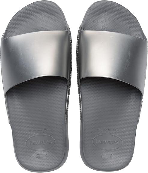 Havaianas Slide Classic Metallic Unisex Adult Flip Flops, steel grey