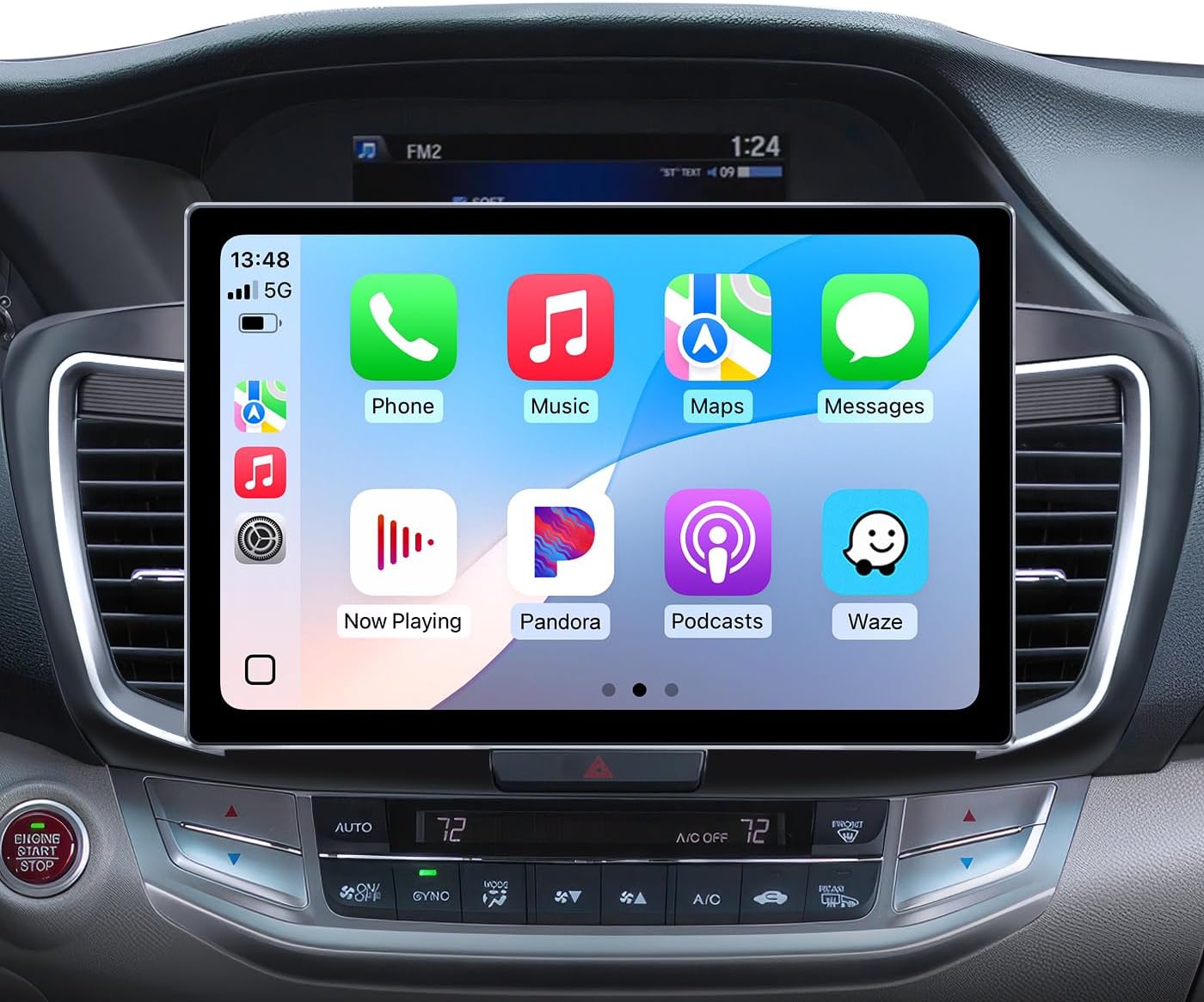 11.5" Car Radio Stereo for Honda Accord 2013-2017, 4+64G IPS HD Touch Screen with Wireless CarPlay & Android Auto, 5G WiF GPS Navigation FM SWC Bluetooth, 1080P Backup Camera