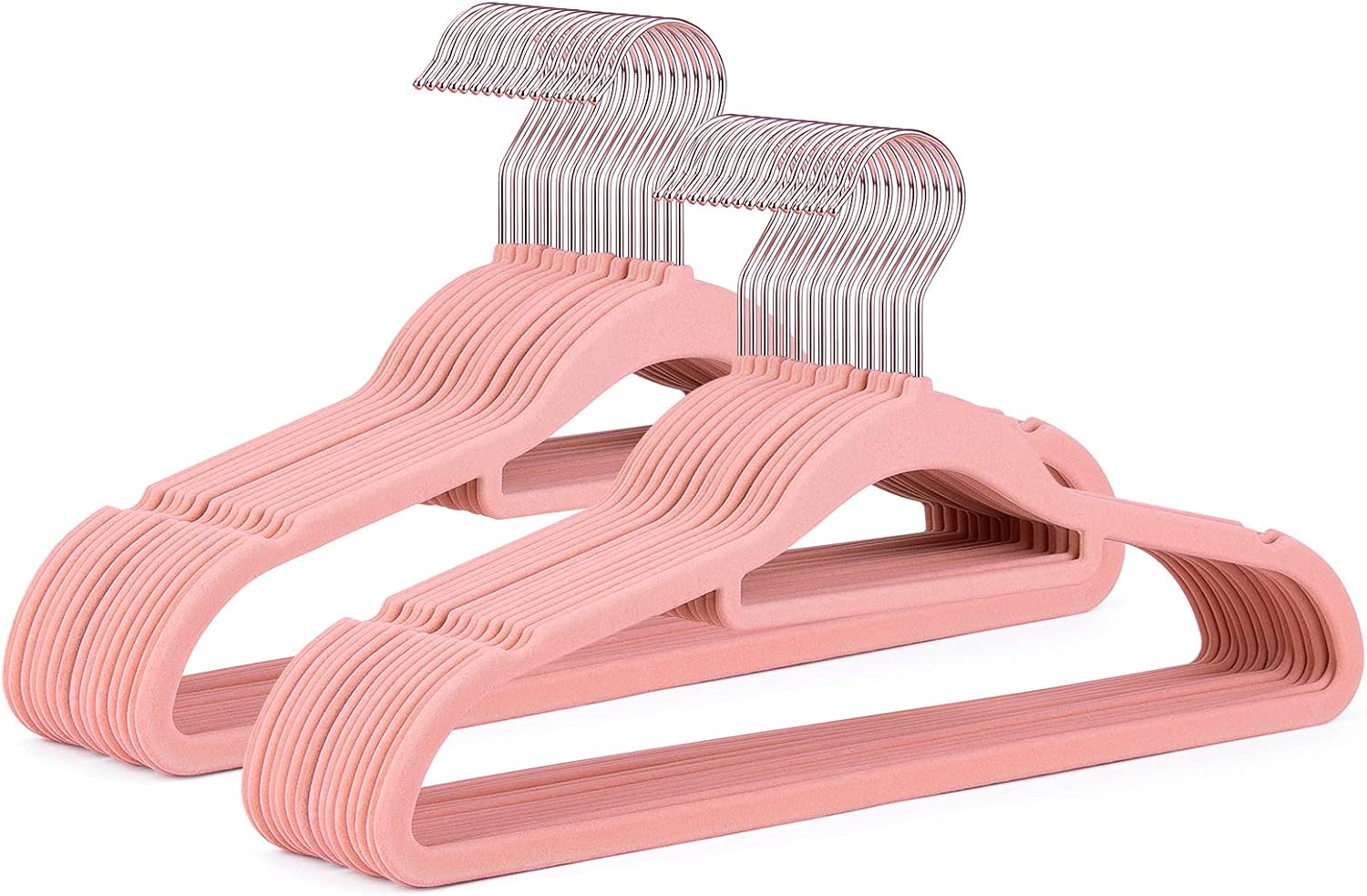 IEOKE Velvet Hangers, 50 Pack Non Slip Clothes Hangers Heavy Duty Suit Hanger 360 Swivel Hook Ultra Thin Clothes Racks Space Saving Coat Hangers