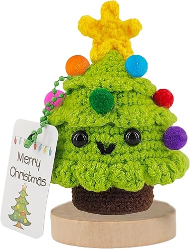 Positive Crochet Christmas Tree Handmade Christmas Decoratio