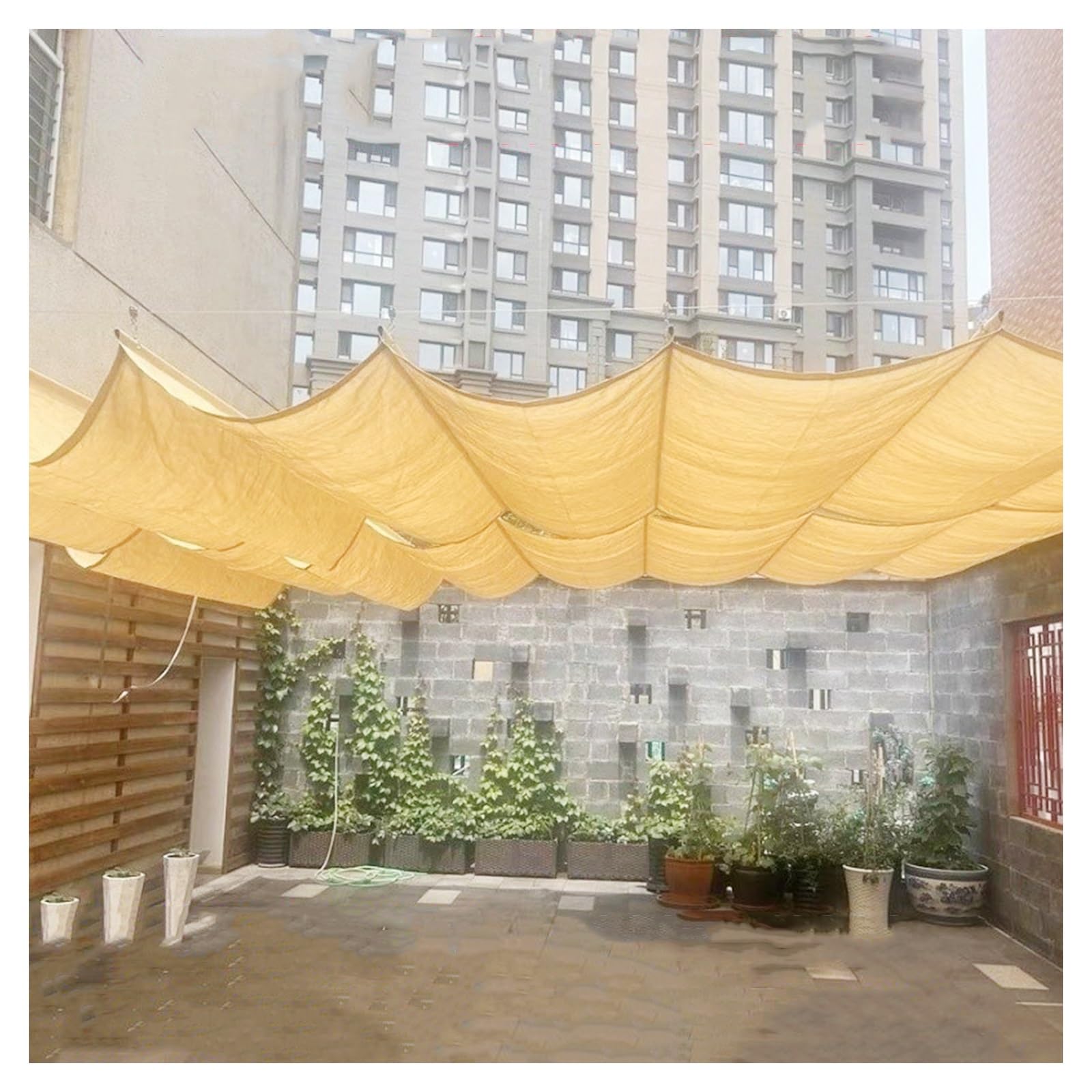 Pare-soleil rétractable extérieur voile d'ombrage terrasse jardin pergola porche