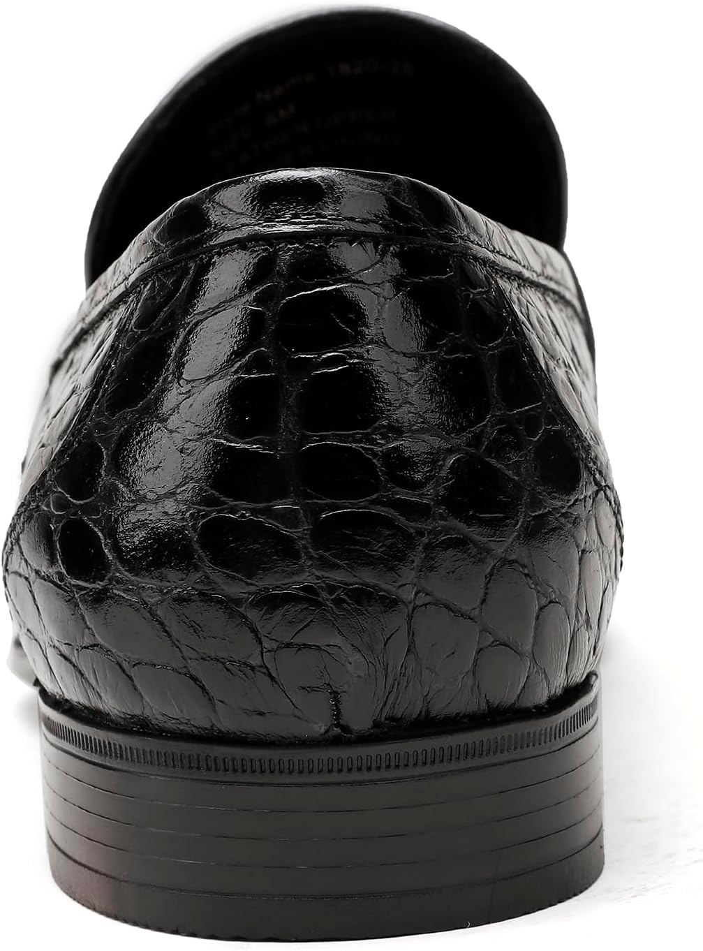 Premium Dress Shoes for Men, Classic Alligator Printed Business Leather Dress Slip on Loafer Shoes for Mens - Image 5