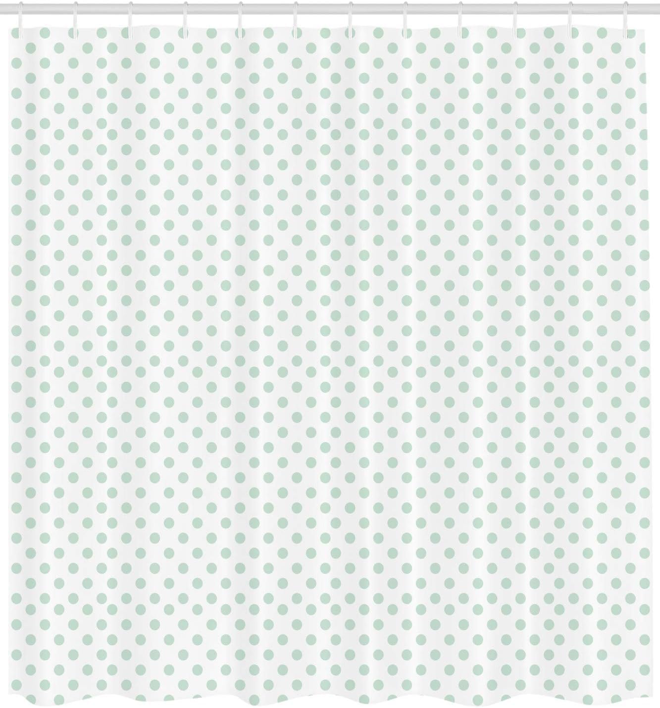 Tenda da doccia impermeabile, 200 x 200 cm, motivo geometrico, antimuffa, in poliestere, lavabile, con ganci, motivo a pois, D-1951