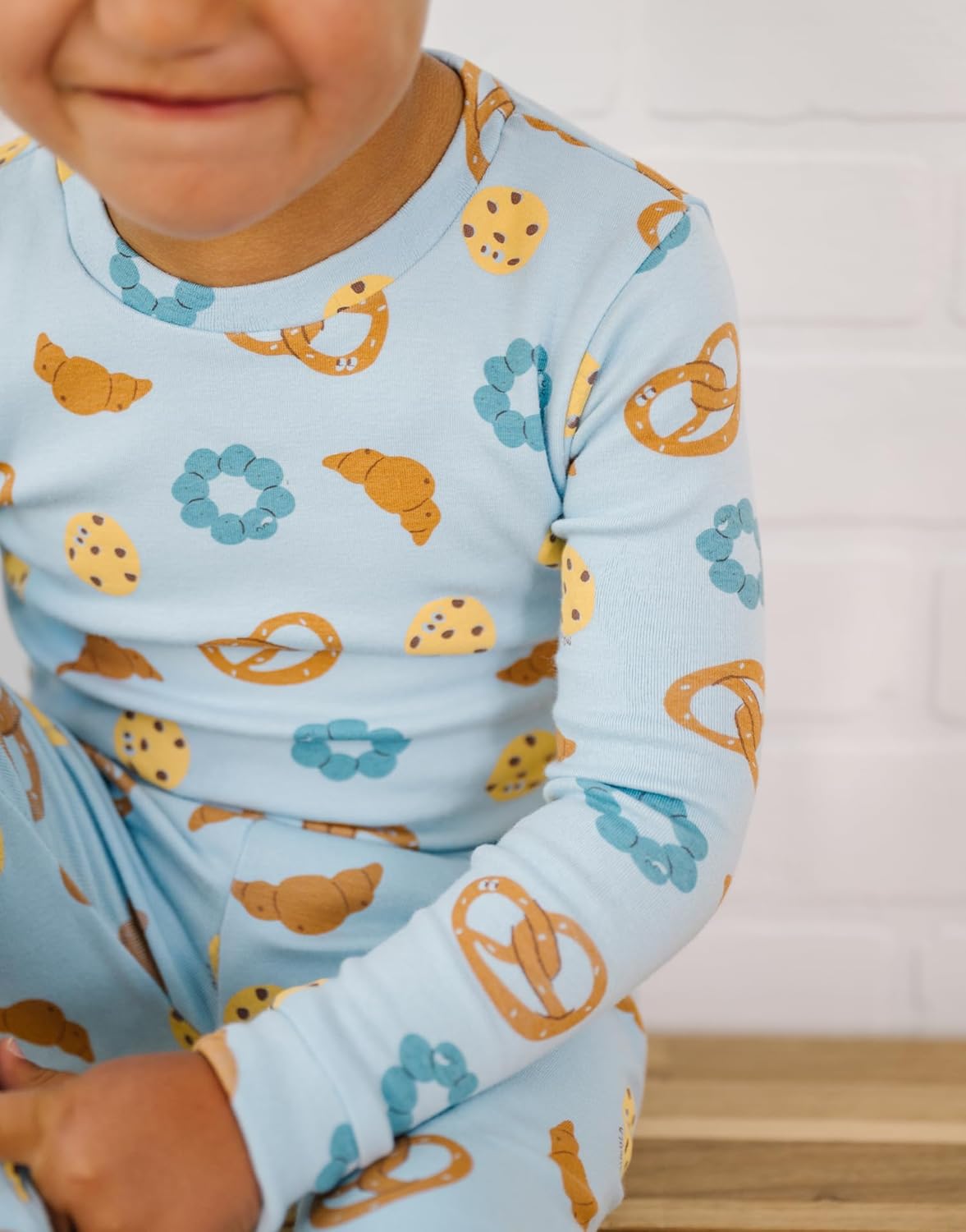 moimoln Sibling Matching 6M-8Y Soft Warm Cotton Modal Character Long Sleeve Snug-Fit Pajama Long Sleeve Sleepwear Daily - Image 4