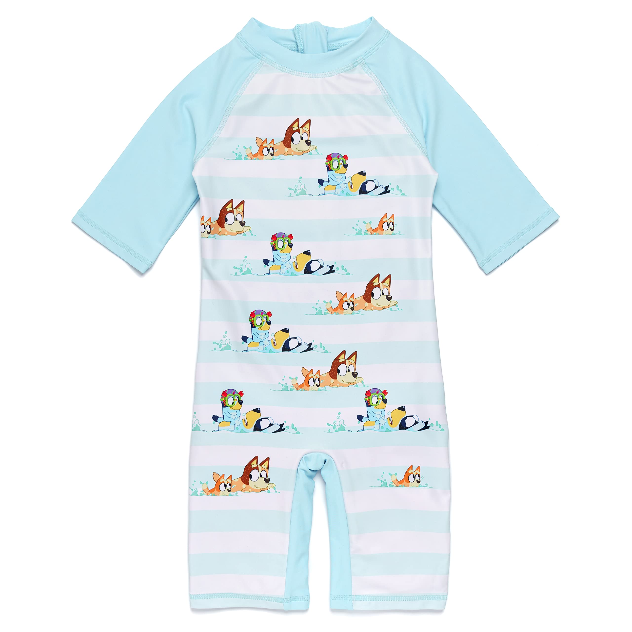 Bluey Traje de baño para niños y niñas | Traje de baño todo en uno para clases de natación, días de playa y piscina