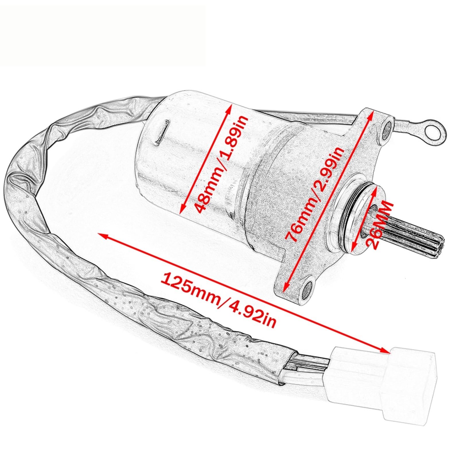Motor De Arranque Para XC50 Para Vino Para Classic Para Deluxe Para Molfe YN50 Para NEO'S 4 4ST BX50 BX50N BX50S 13P-H1800-20 Motor arranque