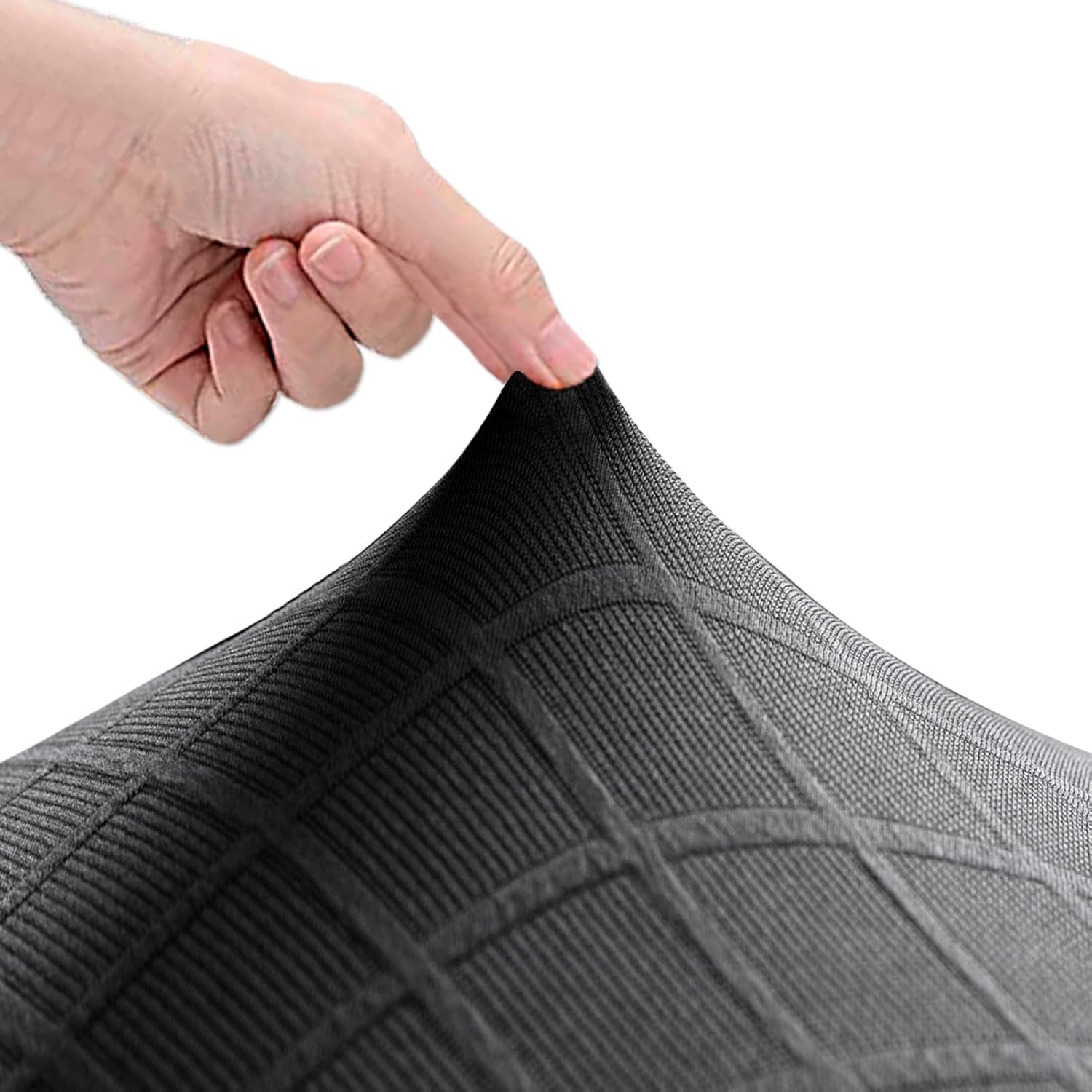 Dining Chair Covers, Stretch Wingback Chair Slipcovers, Wingback Chair Covers, for Dining Room Hotel, Banquet, Party, Home Decor (Dark Gray,6 PCS)