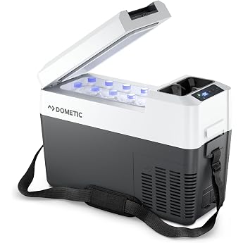 DOMETIC CFF 12 Compressor Cool Box Electric Lightweight 13L 12/230V for Car Truck Boat RV and Socket Grey [Energy Class B]