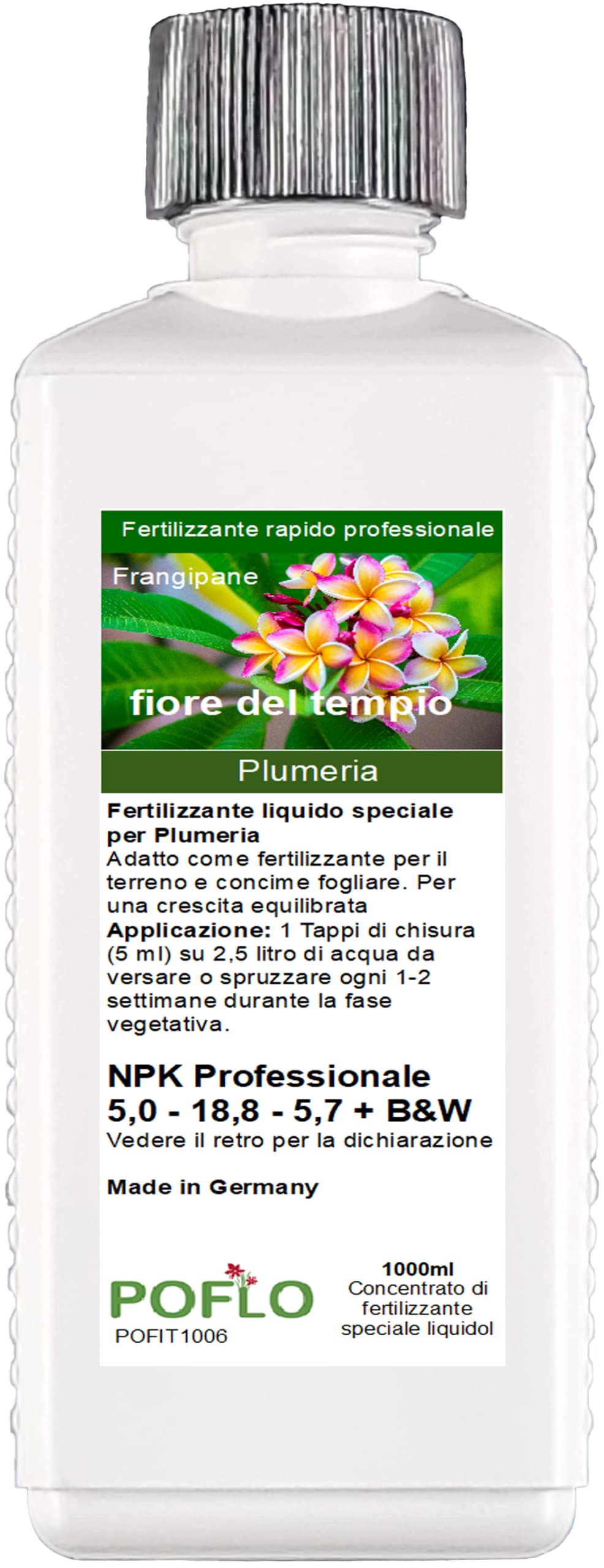 Fertilizzante Frangipane Fertilizzante Plumeria Albero del Tempio (1000 ml)