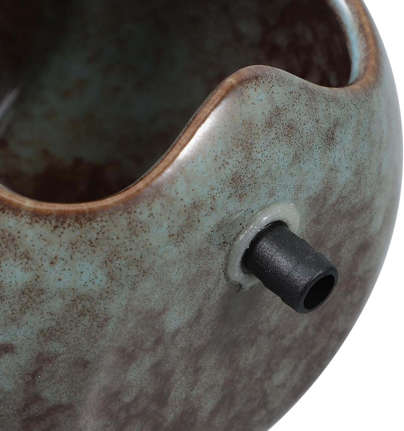 Ceramic Waterfall Fountain Spitter Decorative Spout for Aquariums Garden Fountains and Fish Ponds Versatile Water Feature Accessory Design for Hydroponic Plants