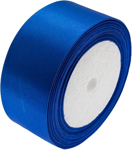 ATRBB 25 Yards 1-1/2 inch Wide Satin Ribbon Perfect for Wedding,Handmade Bows and Gift Wrapping(Royal Blue)
