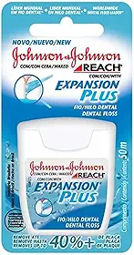 Fio Dental Expansion Plus 50M, Reach, Branco, 50 M