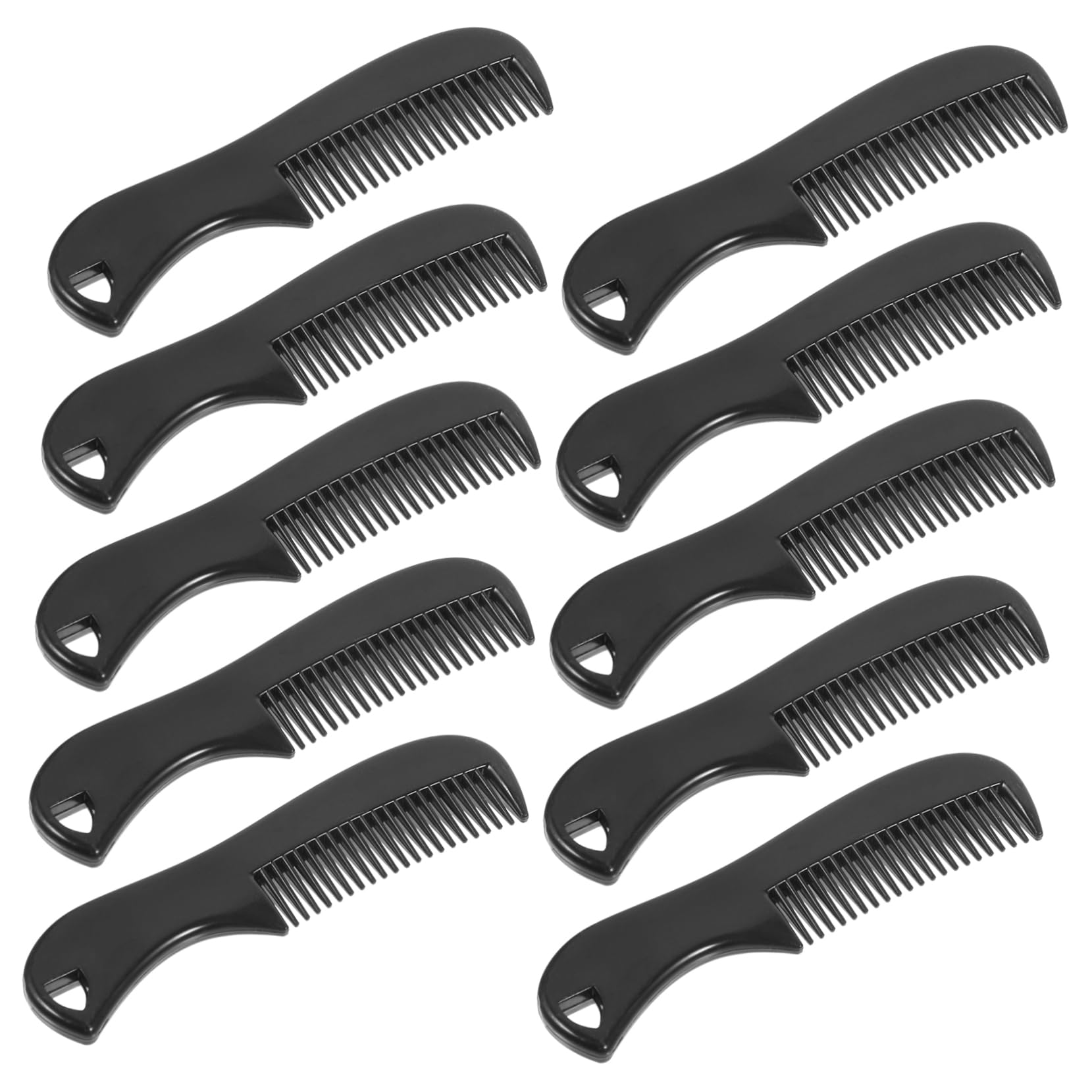 BELLIFFY Men's Grooming Kit: 10pcs Pocket Size Beard Combs Mustache Comb Stylish for Occasion