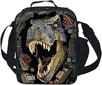 Vista 5 de CAIWEI Lonchera aislada con diseño de dinosaurio, gato, tiburón, husky y delfín en 3D (Animal11)