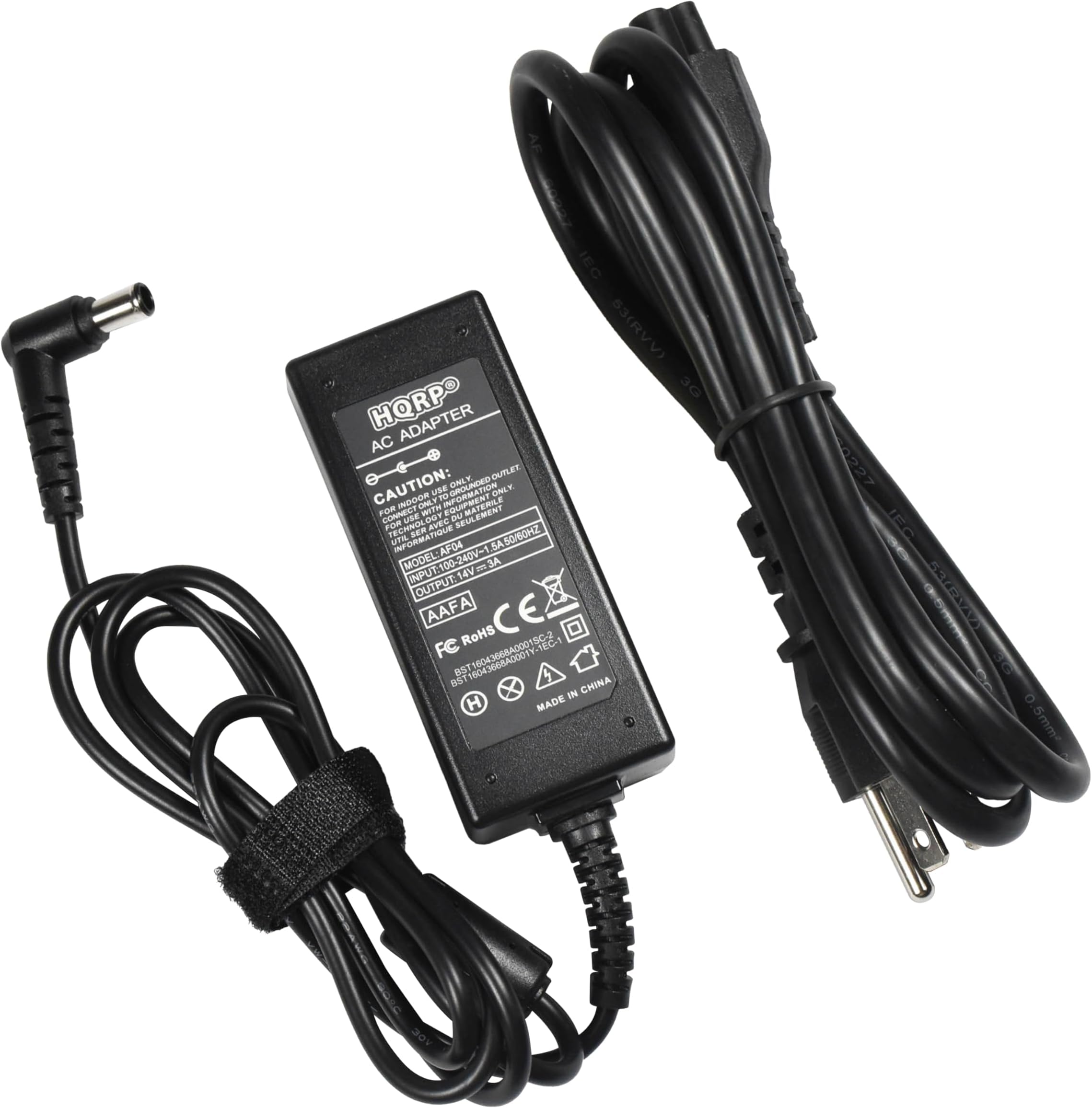 HQRP 14V AC Adapter Compatible with Samsung SyncMaster S22A450BW LS24A450 193p S22C300B S22C300H S27A350 S27C350 S22B350H TFT LCD Monitor Power Supply Cord Adaptor Sync-Master