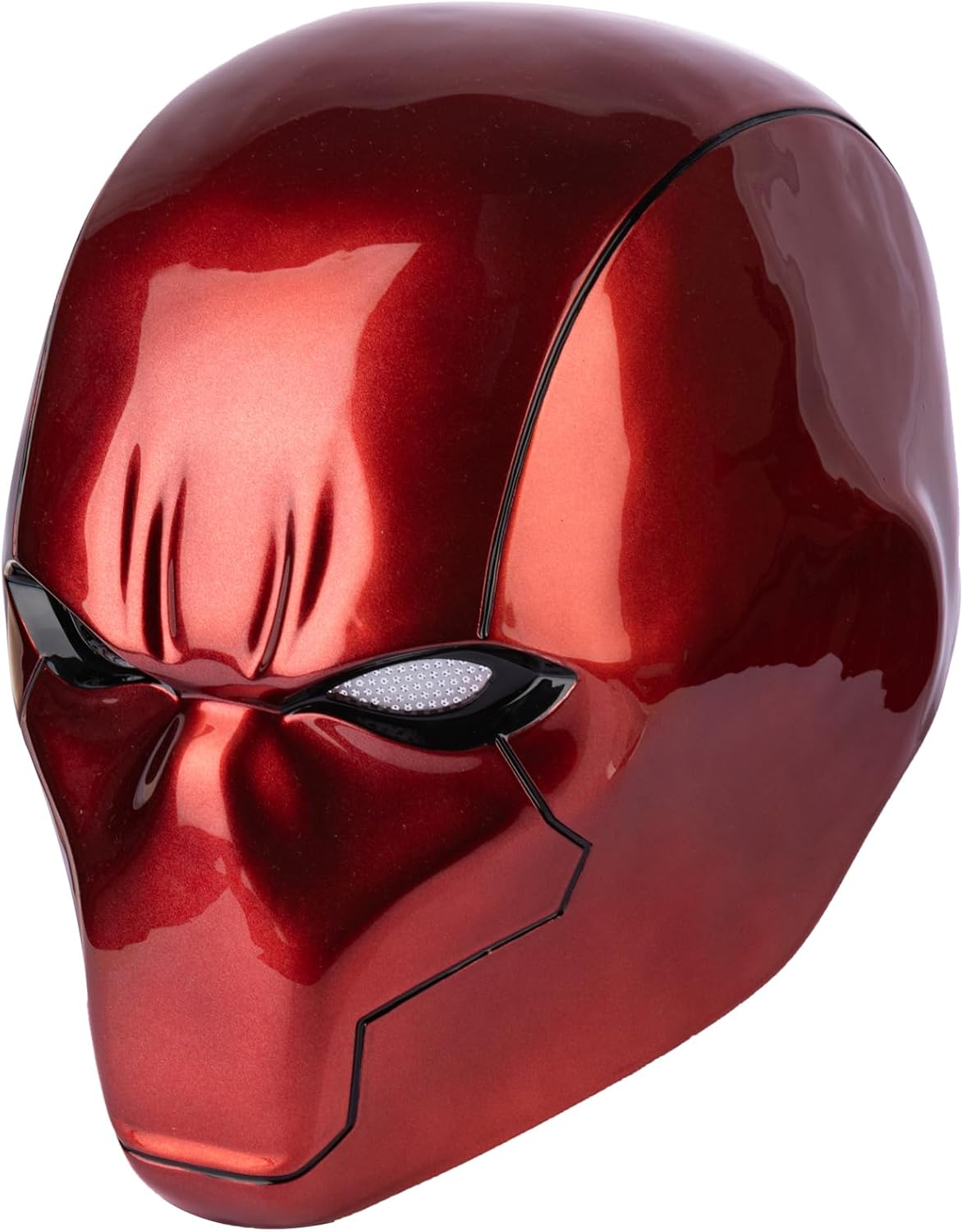 Red Helmet Deluxe Cosplay Prop UV Bright Surface Collectors Edition Halloween Costume Mask Props - Image 2