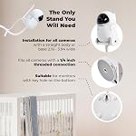 GOOZIE Baby Monitor Mount Floor Stand Holder Compatible with Most Universal Camera Models Boifun, Eufy, ieGeek, Vtech, Tapo, Hello Baby Monitor Stand Adjustable Height Baby Camera Mount