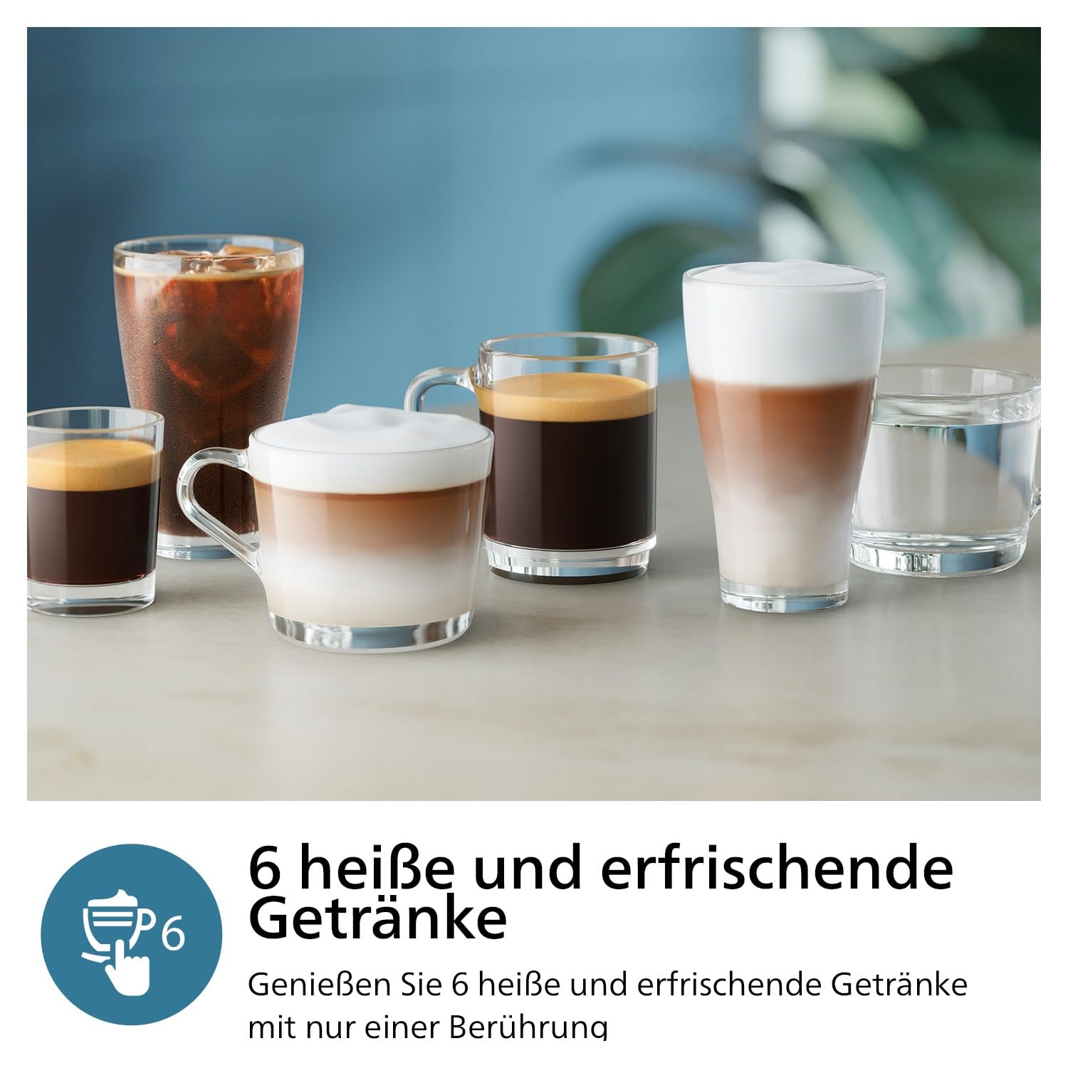 PHILIPS 3300 Series Kaffeevollautomat EP3347/90 mit LatteGo, SilentBrew, Keramikmahlwerk, AquaClean, Schwarzchrom