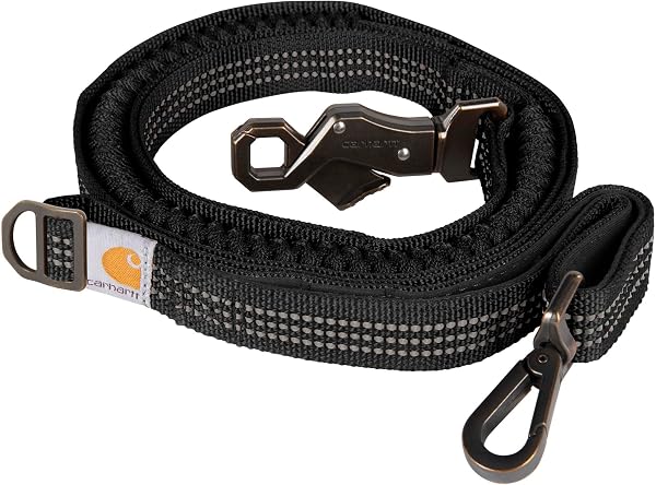 Carhartt Pet Durable Nylon Webbing Leashes for Dogs, Reflective Stitching for Visibility