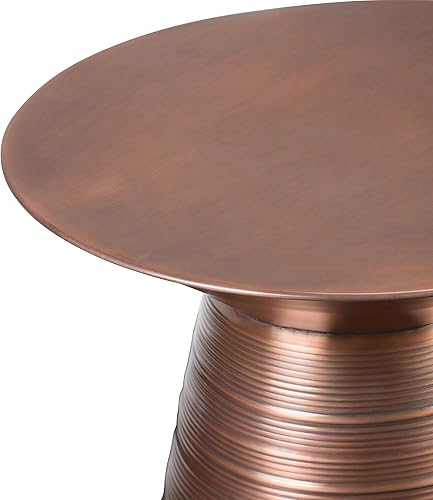 Miniatura 21 de SIMPLIHOME Sheridan - Mesa auxiliar industrial de metal de 18 pulgadas de ancho en plata antigua, totalmente montada, para sala de estar y