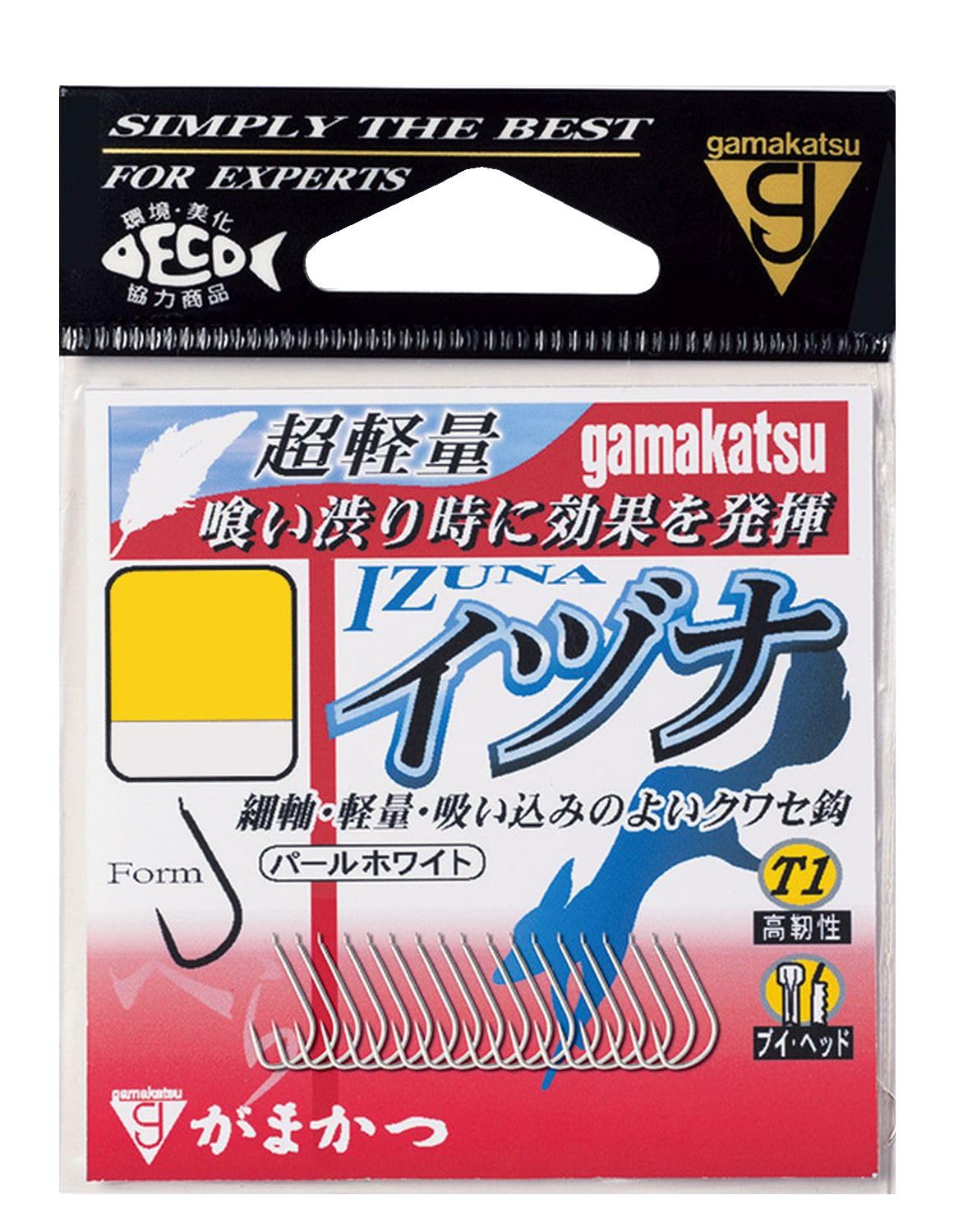 Amazon | がまかつ(Gamakatsu) T1 イヅナ パールホワイト 5号 68474