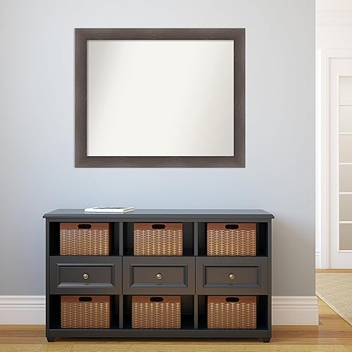 Miniatura 5 de Amanti Art Espejo personalizado, espejo de baño de madera dura, espejo de pared o espejo de tocador de baño sobre el fregadero (31.75 x 38.75