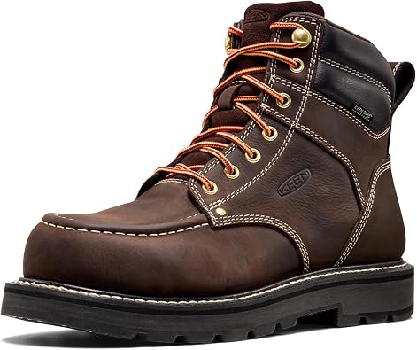 KEEN Utility Mens Cincinnati 6 Composite Toe Waterproof 90 Degree Heel Heavy Duty Work Boots