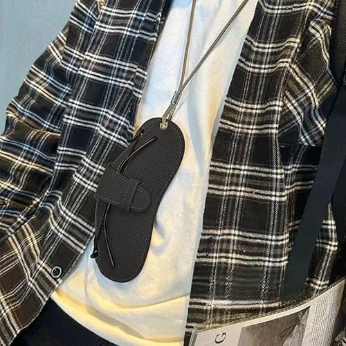 Miniatura 6 de Estuche portátil para lentes de sol de viaje con cordón, bolsa para gafas, soporte para lentes de sol para mujeres y hombres, clásico-negro