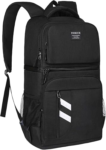Miniatura 1 de FORICH Insulated Cooler Backpack Double Deck Lightweight Leak Proof Backpack Cooler Bag Soft Lunch Backpack with Cooler Compartment for Men Women to