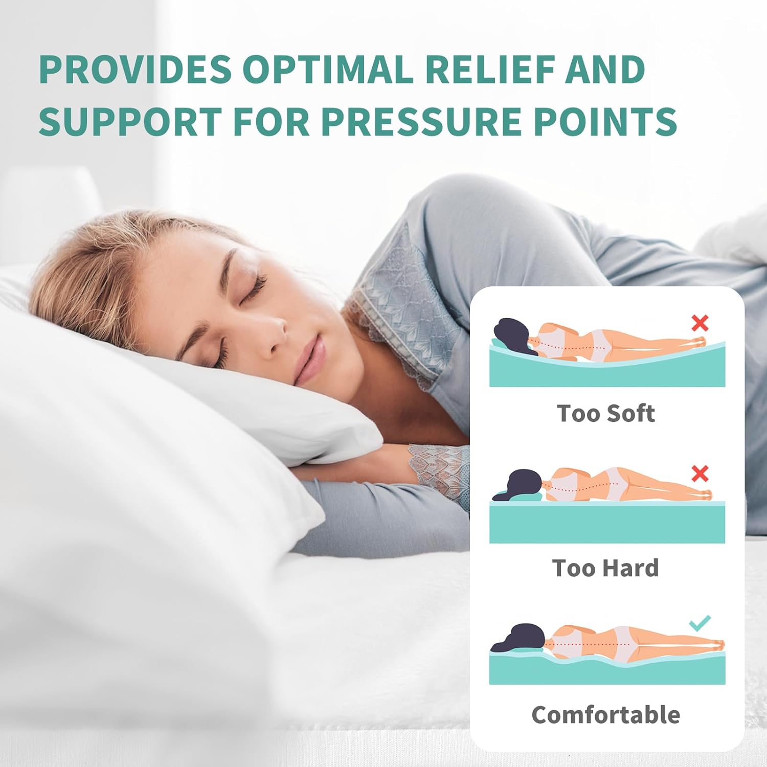 Ivellow Pillow Top Mattress Topper King for Back Pain Extra Thick Velvet Plush Mattress Pad for King Size Bed Ultra Soft Fluffy Mattress Cover with 8-21" Deep Pocket Noiseless Down Alternative Fill