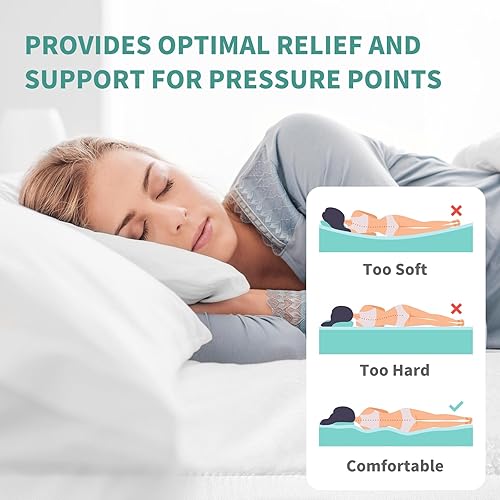 Miniatura 4 de Ivellow Cubrecolchón acolchado King para dolor de espalda, extra grueso, de terciopelo afelpado, para cama tamaño King, funda de colchón ultrasuave